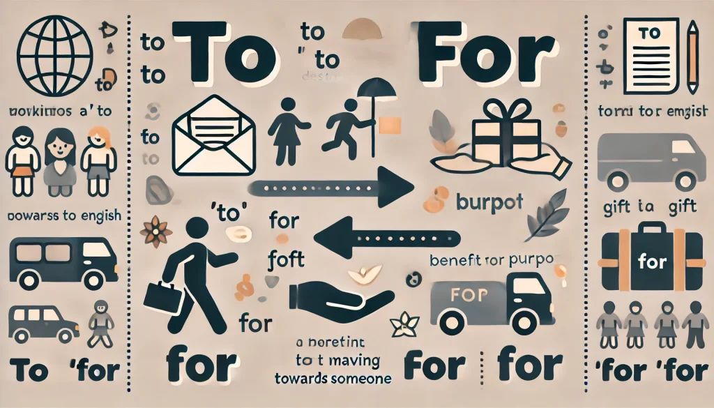 Understanding the Difference Between "To" and "For"