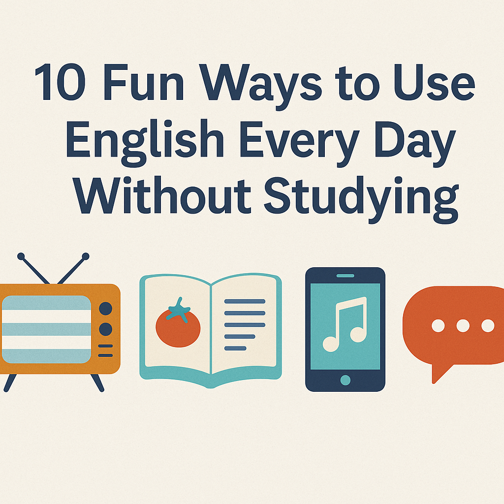 10 Fun Ways to Use English Every Day Without Studying